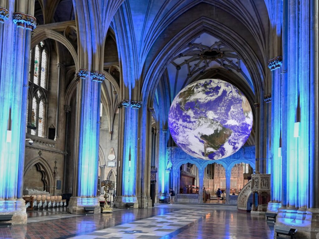 Gaia Earth in Bristol Cathedral.