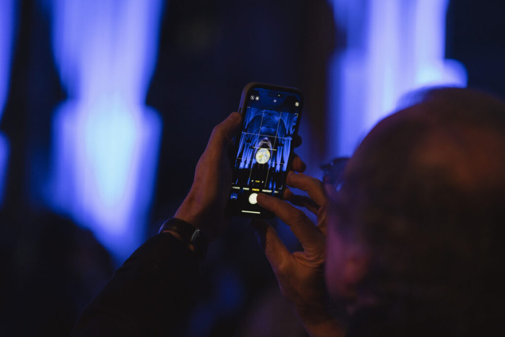 The launch of Luke Jerram's Gaia at Bristol Cathedral, 14 October 2024.Photo by Adam Gasson / Bristol Cathedral