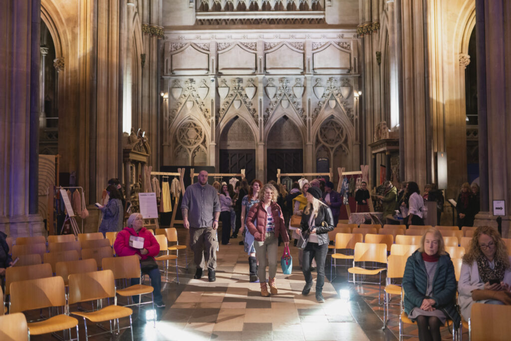 Sustainable Fashion Week at Bristol Cathedral with performances by the Oak Choir, 6 November 2024.Photo by Adam Gasson / Bristol Cathedral